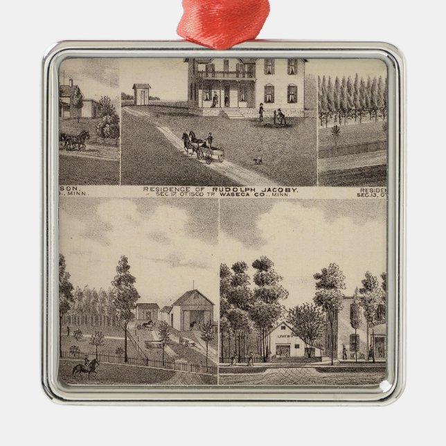 Adorno Metálico Lago claro, Waseca, Minnesota (Frente)