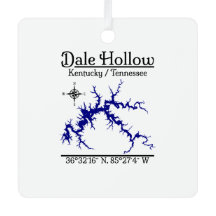 Lago Dale Hollow Kentucky Tennessee Metal Cuadrado