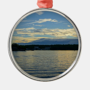Adorno Metálico Lago De Los Ozarks Blue Sunset
