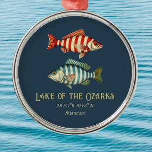 Adorno Metálico Lago de los Ozarks Missouri medalla recuerdo
