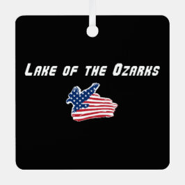 Adorno Metálico Lago de los Ozarks Misuri Águila Patriótica