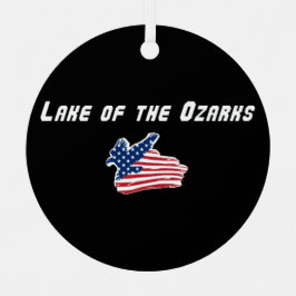 Adorno Metálico Lago de los Ozarks Misuri Águila Patriótica