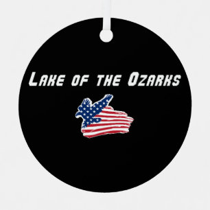 Adorno Metálico Lago de los Ozarks Misuri Águila Patriótica