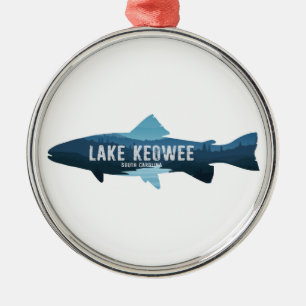 Adorno Metálico Lago Keowee South Carolina Pesca
