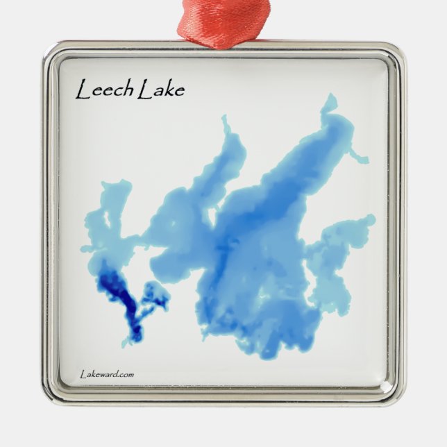 Adorno Metálico Lago leech profundizado (Frente)