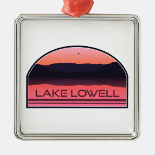 Adorno Metálico Lago Lowell Idaho Red Sunrise