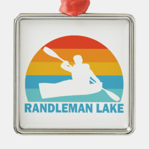 Adorno Metálico Lago Randleman Carolina del Norte Kayak
