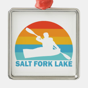 Adorno Metálico Lago Salt Fork Ohio Kayak