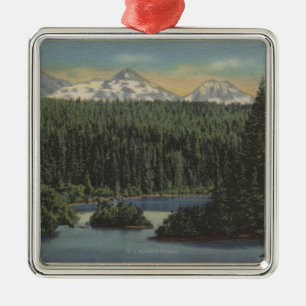 Adorno Metálico Lago Scotts, Oregon - opinión tres hermanas