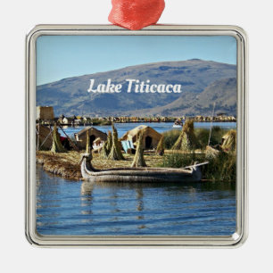 Adorno Metálico Lago Titicaca, Isla Flotante,