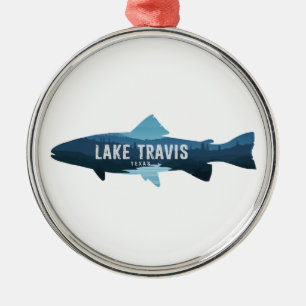 Adorno Metálico Lago Travis Austin Texas Pesca