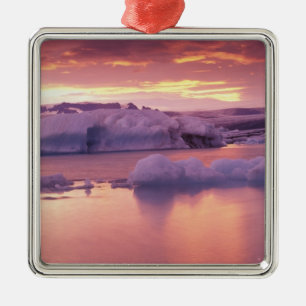 Adorno Metálico Laguna de Europa, Islandia y Jokulsarlon