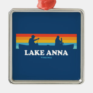 Adorno Metálico Lake Anna Virginia en canoa