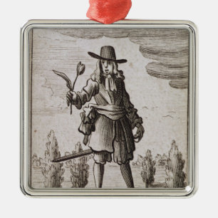 Adorno Metálico Lamberto Simnel, caballero del tulipán de oro