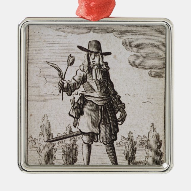 Adorno Metálico Lamberto Simnel, caballero del tulipán de oro (Frente)