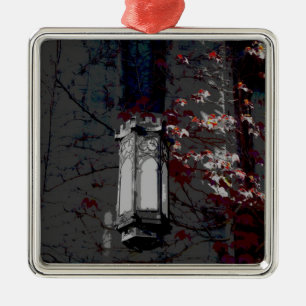 Adorno Metálico Lámpara De La Sala Cobb Con Maroon Ivy