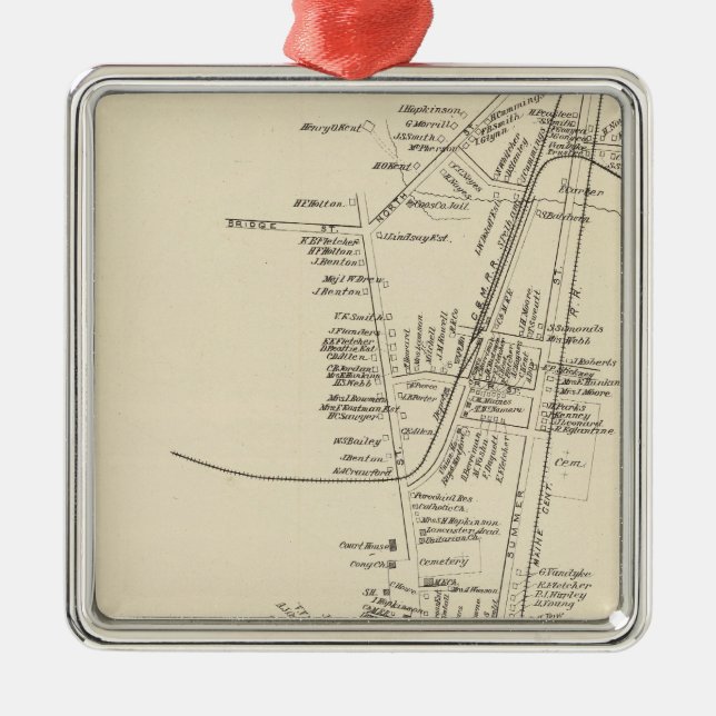 Adorno Metálico Lancaster, ciudad de Lancaster (Frente)