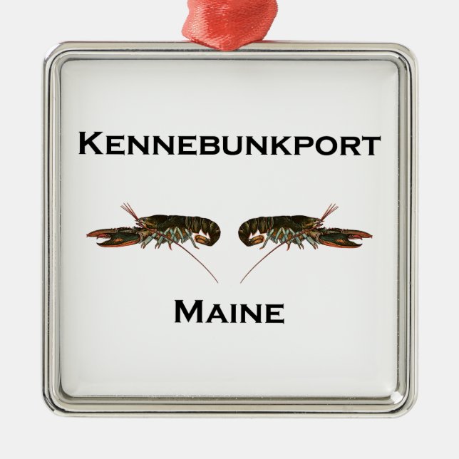 Adorno Metálico Langostas de Kennebunkport Maine (Frente)