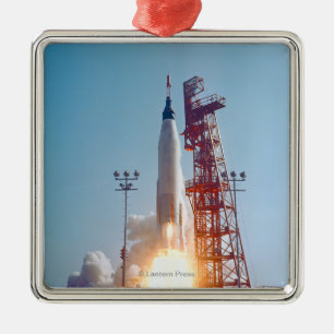 Adorno Metálico Lanzamiento de Mercury MA-9 del proyecto, fe 7