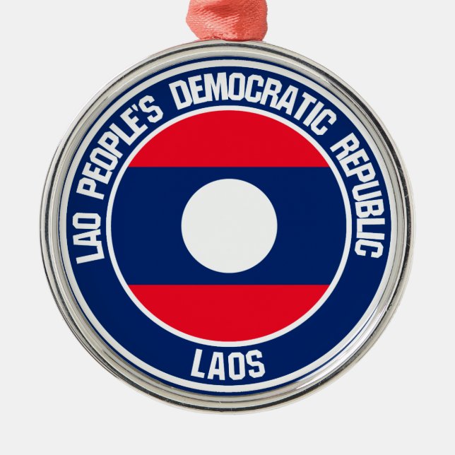 Adorno Metálico Laos Round Emblem (Frente)
