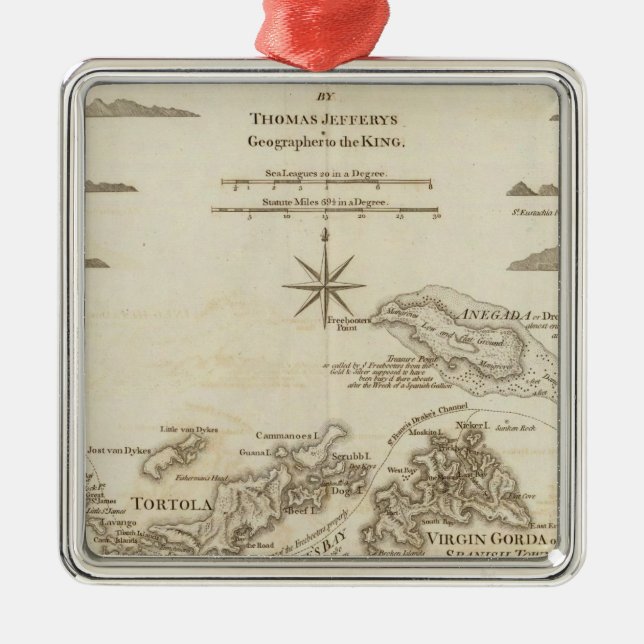 Adorno Metálico Las Islas Vírgenes (Frente)