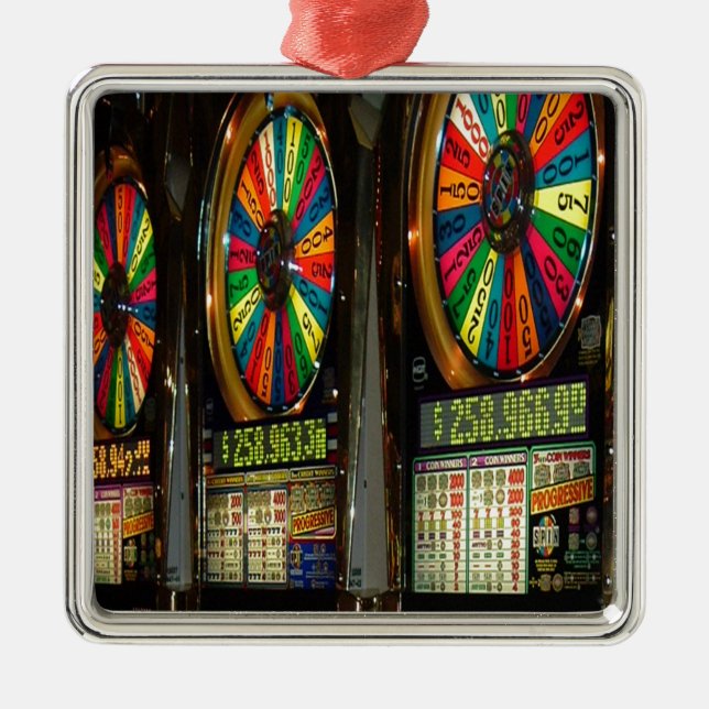 Adorno Metálico Las Vegas Slot Machines (Frente)