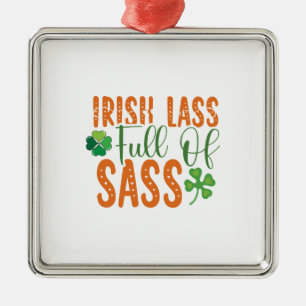 Adorno Metálico Lass Irlandés Lleno De Sass