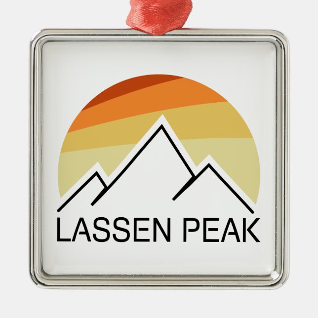 Adorno Metálico Lassen Peak California Retro (Frente)