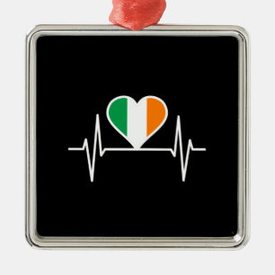 Adorno Metálico Latido de la bandera de Irlanda