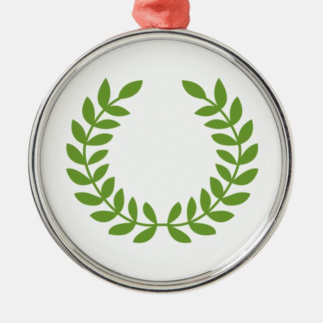 Adorno Metálico Laurel Wreath (Símbolo griego antiguo) (Frente)