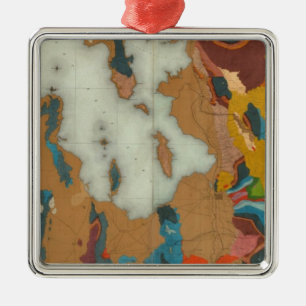 Adorno Metálico Lavabo de Utah geológico