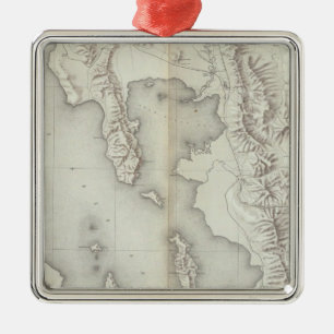 Adorno Metálico Lavabo de Utah topográfico