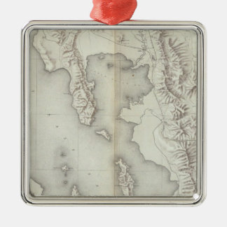 Adorno Metálico Lavabo de Utah topográfico