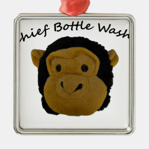 Adorno Metálico Lavadora de botellas jefe