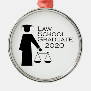Adorno Metálico Law School Graduate 2020