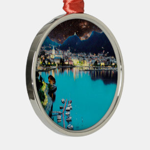 Adorno Metálico ldp COMO - Lago - Panorama