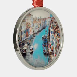Adorno Metálico ldp VENICE - Vista del Gran Canal desde Rialto