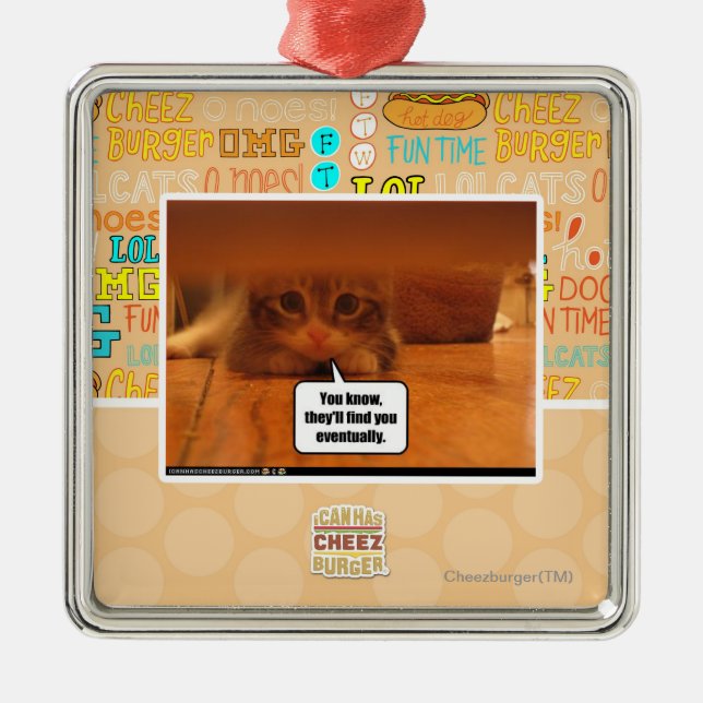 Adorno Metálico Le encontrarán (Frente)