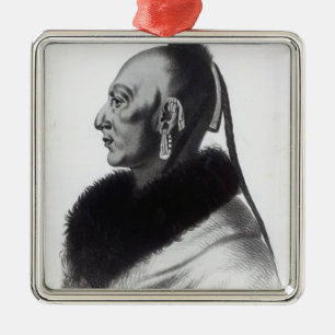 Adorno Metálico Le Soldat du Chene, jefe de Osage