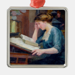 Adorno Metálico Lectura