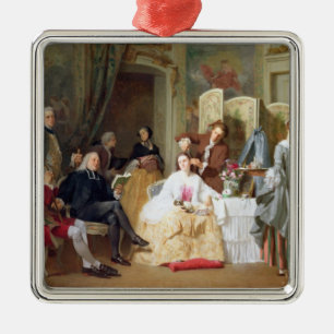Adorno Metálico Lectura "Manon Lescaut" de Prevost del Abbe, 1856