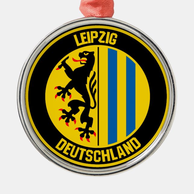 Adorno Metálico Leipzig Round Emblem (Frente)