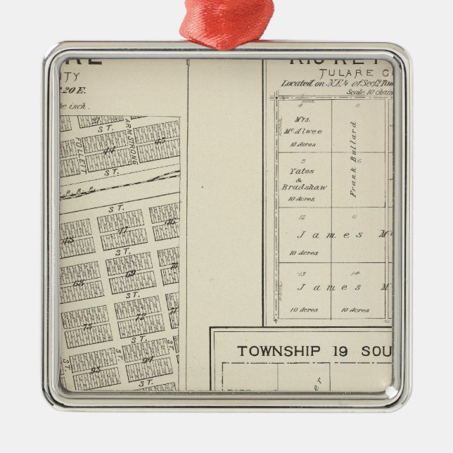 Adorno Metálico Lemoore, el condado de Kings (Frente)