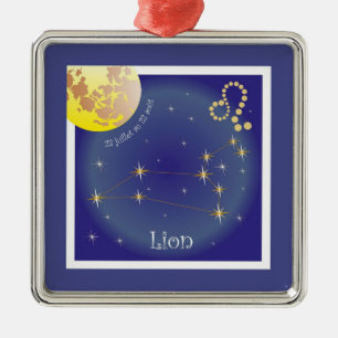 Adorno Metálico León 23 juillet au 22 août Ornament