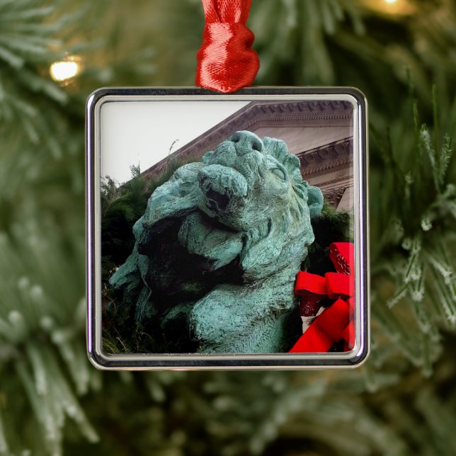 Adorno Metálico León del Sur en el Instituto de Arte de Chicago (Árbol)