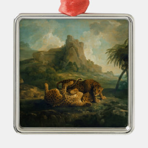 Adorno Metálico Leopardos de George Stubbs el en el juego,