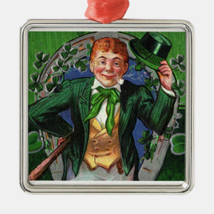 Adorno Metálico Leprechaun Ornament