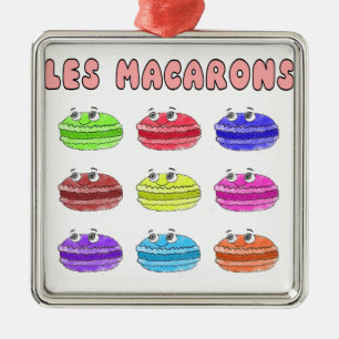 Adorno Metálico Les Macarons Cute Personalizado