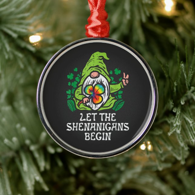 Adorno Metálico Let Shenanigans Begin (Árbol)