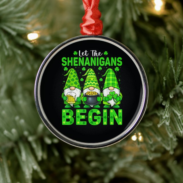 Adorno Metálico Let The Shenanigans Begin (Árbol)
